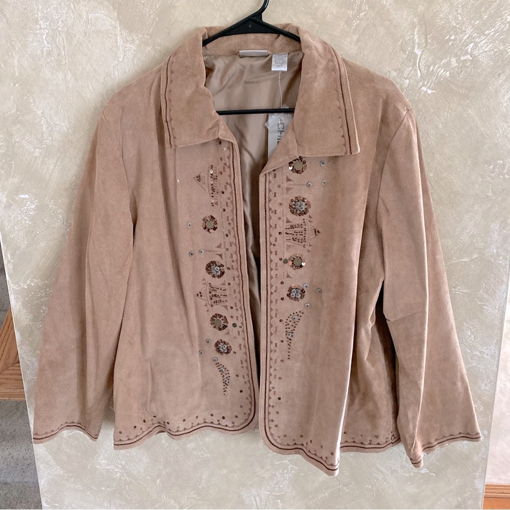 Chico’s Marakesh Casablanca Saddle Leather Coat